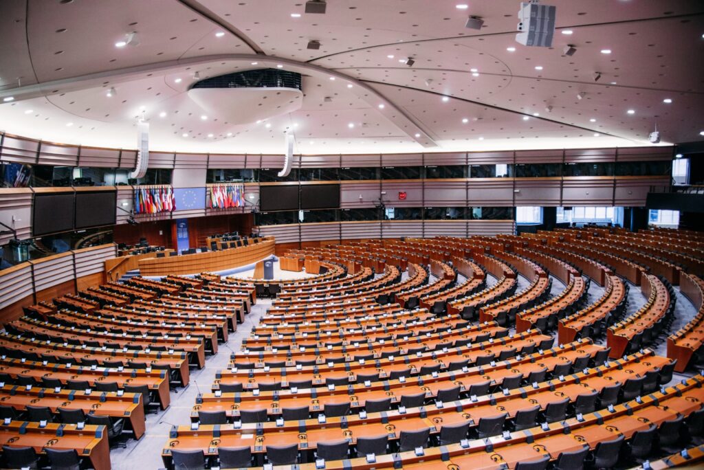 Der Plenarsaal des EU-Parlaments in Brüssel (Foto: Kurt Sauer)