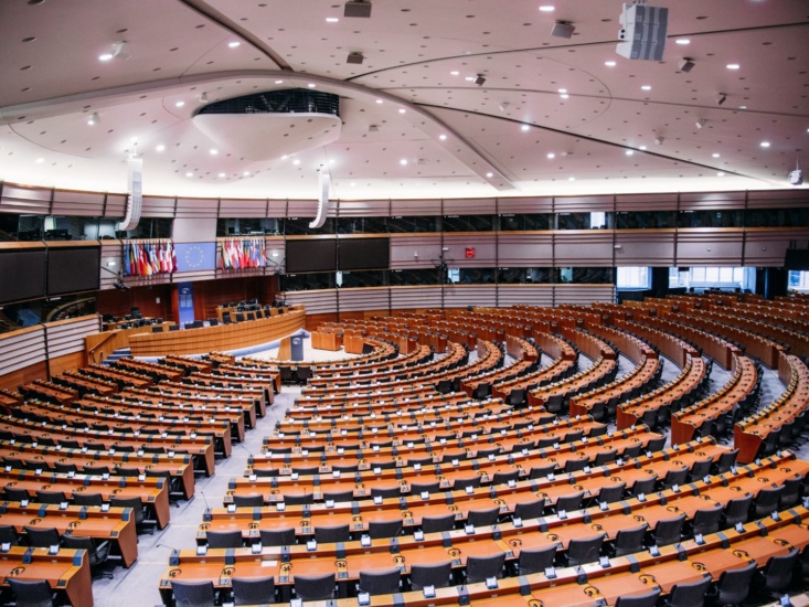 Der Plenarsaal des EU-Parlaments in Brüssel (Foto: Kurt Sauer)