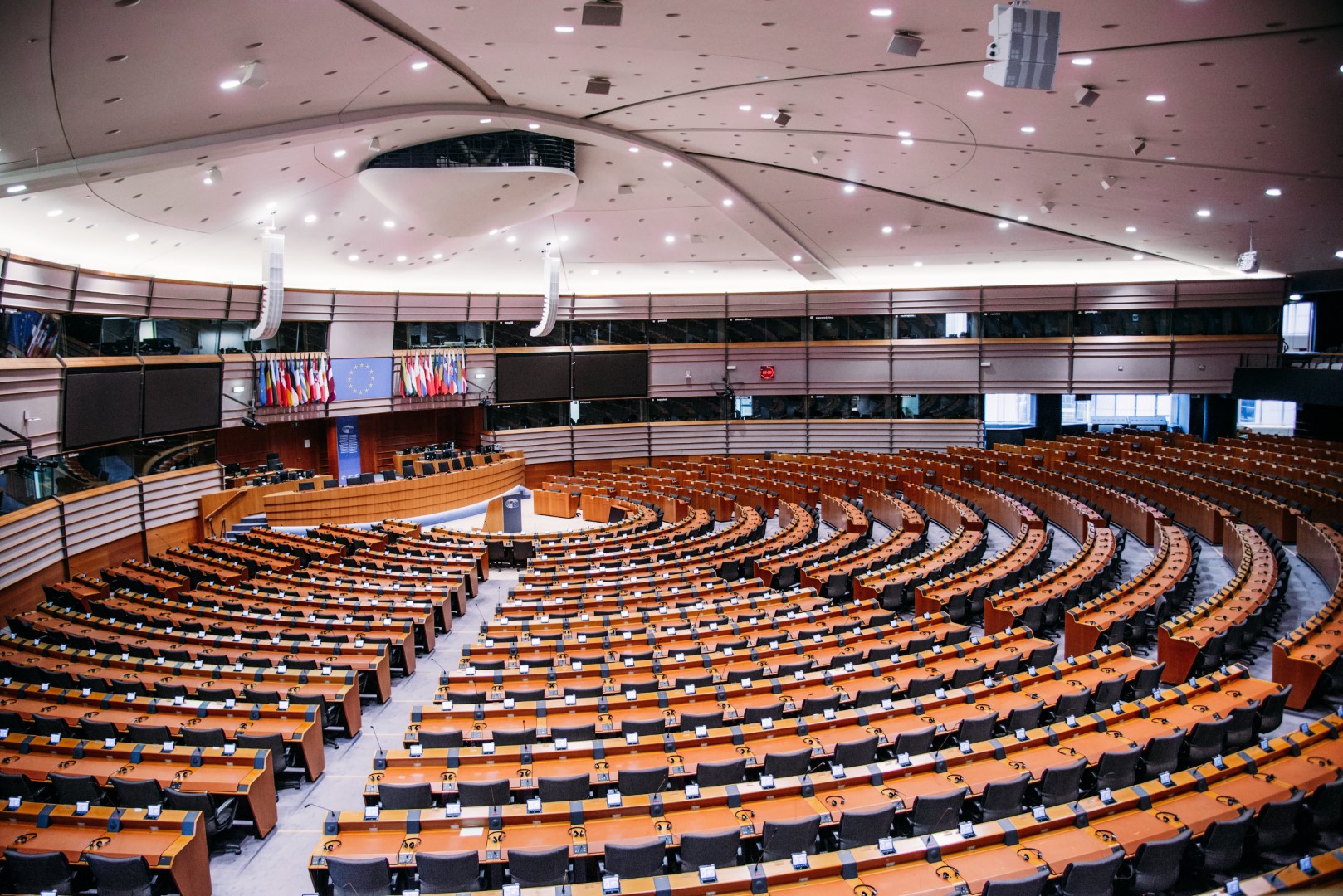 Der Plenarsaal des EU-Parlaments in Brüssel (Foto: Kurt Sauer)