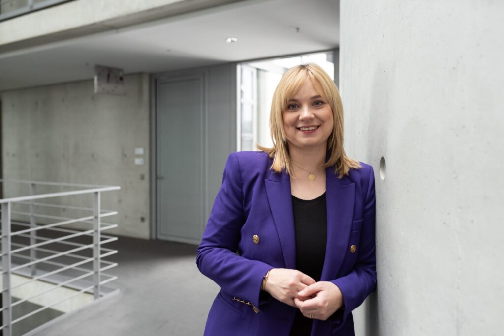 Bundestagsabgeordnete Marja-Liisa Völlers, SPD, Sprecherin des Seeheimer Kreises, im Paul-Löbe-Haus des Deutschen Bundestages (Foto: Kurt Sauer)